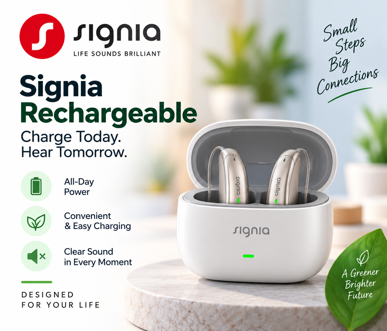 Rechargeable Signia Hearing Aid